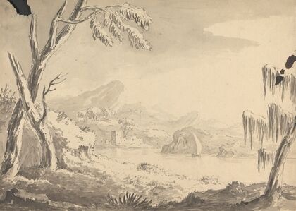 Landscape with Castle on Riverbank