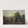 Landscape with Cattle by Josef Wenglein