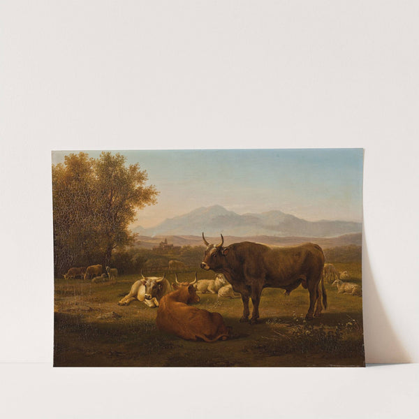 Landscape With Cattle by Abraham Teerlink