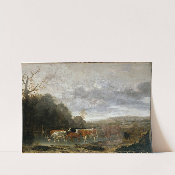 Landscape with Cattle by Anthonie Van Borssum