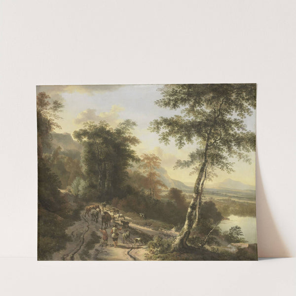 Landscape with Cattle Drivers by Jan Hackaert