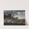 Landscape with Cattle on a Country Road by Jan Wijnants