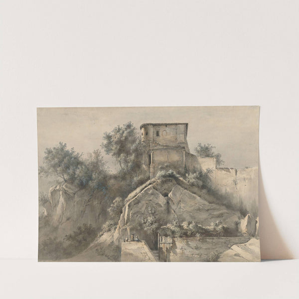 Landscape with Château Galliard by Jean-Jacques de Boissieu