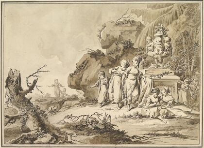 Landscape with Children in Oriental Costume