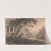 Landscape with Classical Building at Left by William Gilpin