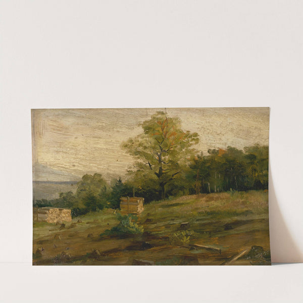 Landscape with Cords of Wood (1896) by Ľudovít Čordák