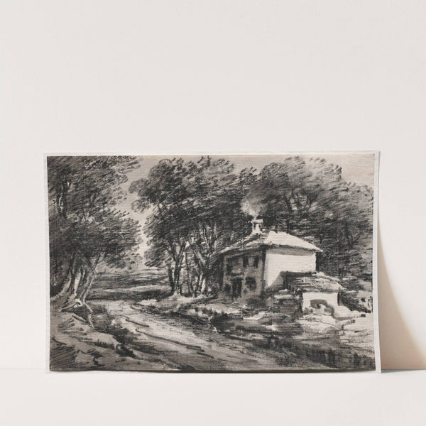 Landscape with Cottage (c. 1820s) by Dr. Thomas Monro