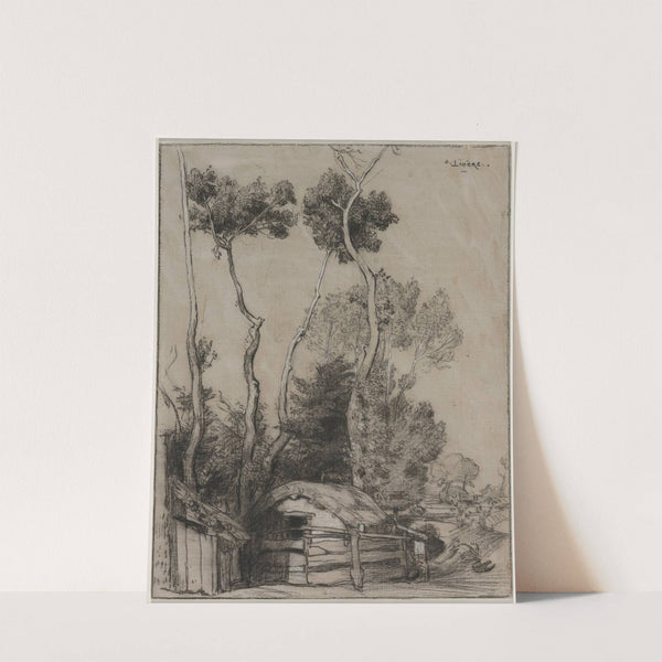 Landscape with Cottages (c. 1860s-1918) by Auguste Louis Lepère