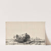 Landscape with Cottages and a Hay Barn (1641) by Rembrandt van Rijn