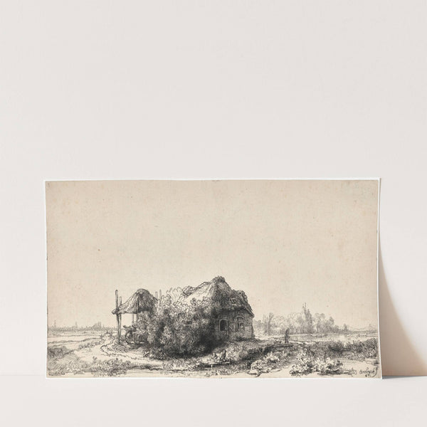 Landscape with Cottages and a Hay Barn (1641) by Rembrandt van Rijn