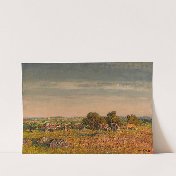 Landscape with cows (1925) by Stanislav Lolek