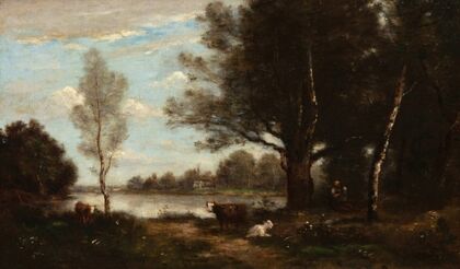 Landscape with cows
