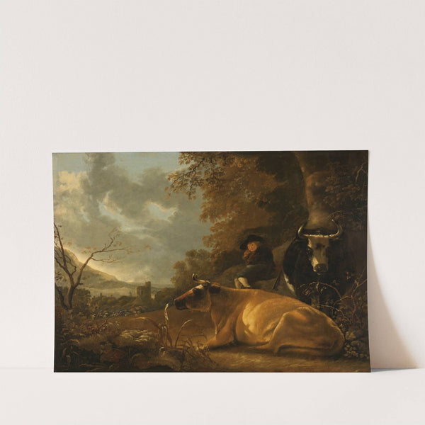 Landscape with Cows and a Young Herdsman (1650 - 1670) by Aelbert Cuyp