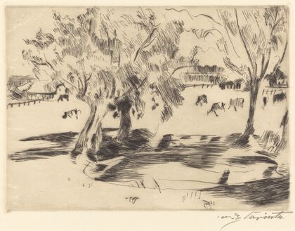 Landscape with Cows (Landschaft mit Kühen)