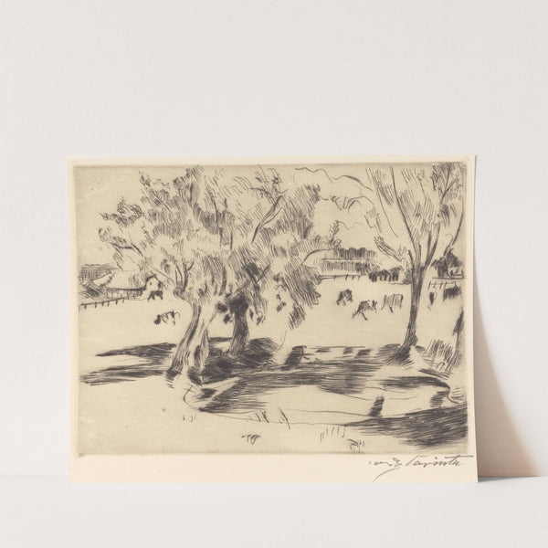 Landscape with Cows (Landschaft mit Kühen) (1917) by Lovis Corinth