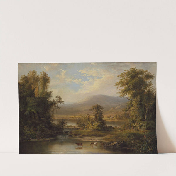 Landscape with Cows Watering in a Stream by Robert S. Duncanson