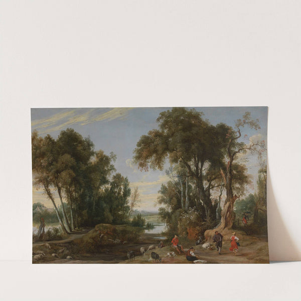Landscape with Dancing Shepherds by Jan Wildens