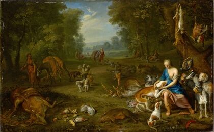 Landscape with Diana and her Bag