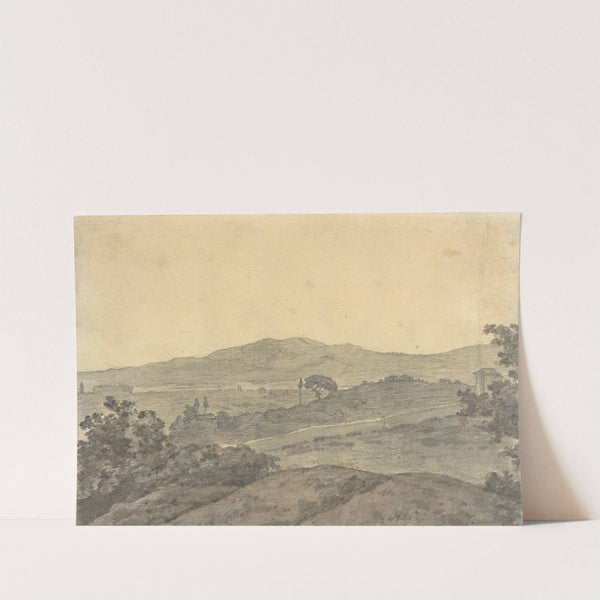 Landscape with Distant Buildings by Joseph Wright of Derby