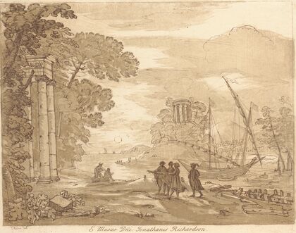 Landscape with explorers