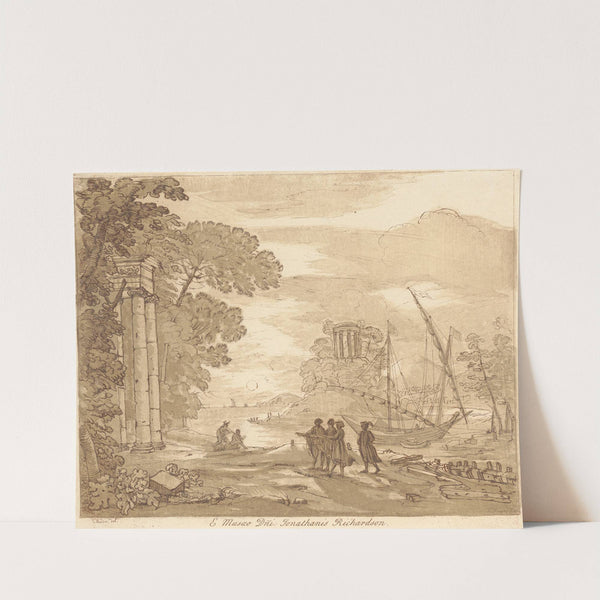 Landscape with explorers by George Knapton