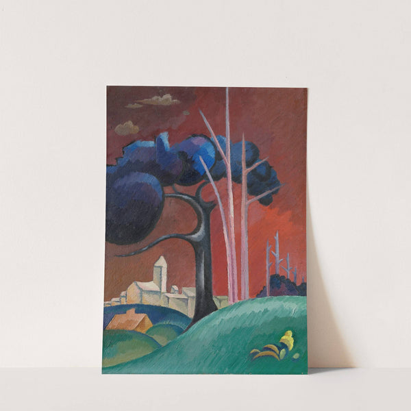 Landscape with Factory by Lake, II by Viking Eggeling