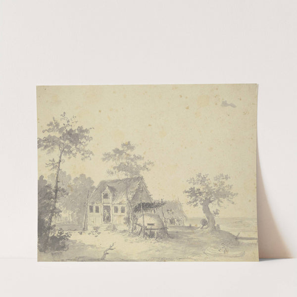 Landscape with farmhouse by Carl Friedrich von Rumohr