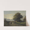Landscape with Farmhouses by Jan van der Linde