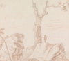 Landscape with Figure, Standing on Large Rock