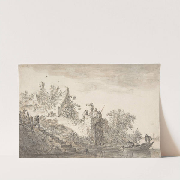 Landscape with Figures by Jan van Goyen