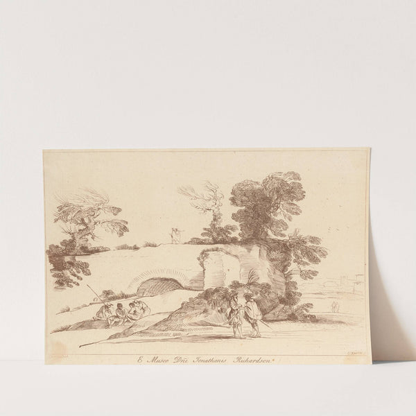 Landscape with figures by George Knapton