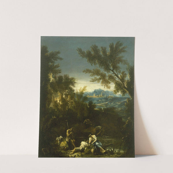 Landscape with Figures (1710-1720) by Alessandro Magnasco