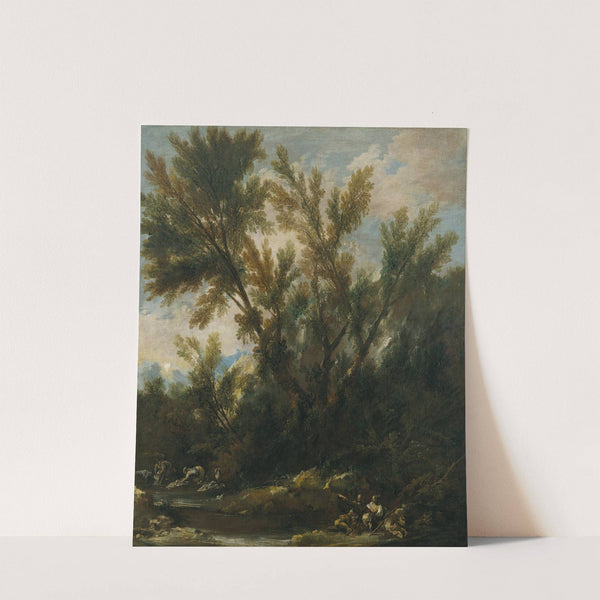 Landscape with Figures (About 1713) by Alessandro Magnasco