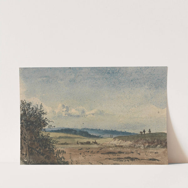 Landscape With Figures and a Wagon by David Charles Read