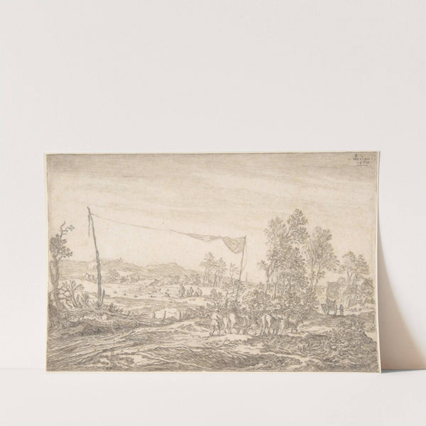 Landscape with Figures and Cattle by Pieter de Molijn