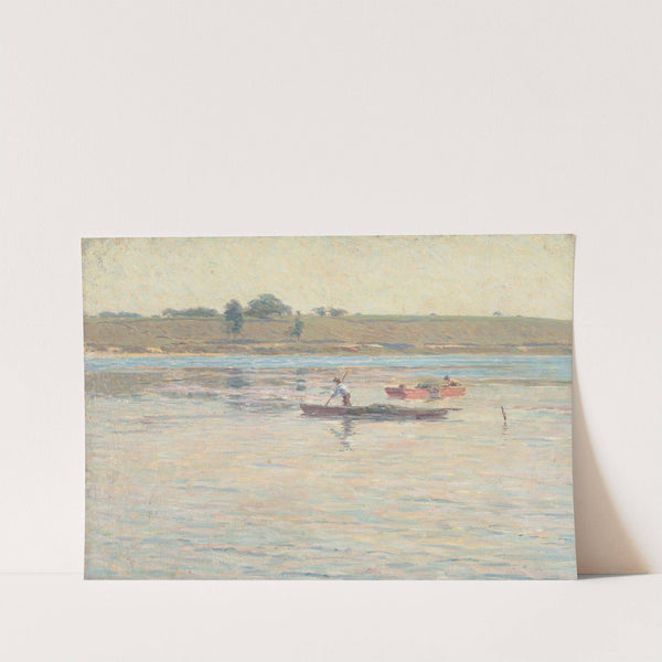 Landscape with Fishermen by American School