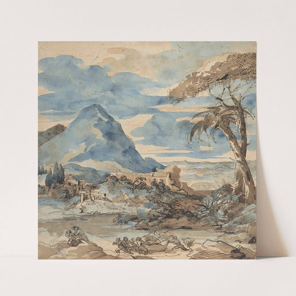 Landscape with Fishermen (1818) by Théodore Géricault