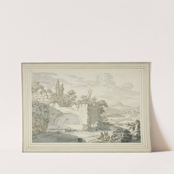 Landscape with Fountain by Abraham Genoels II