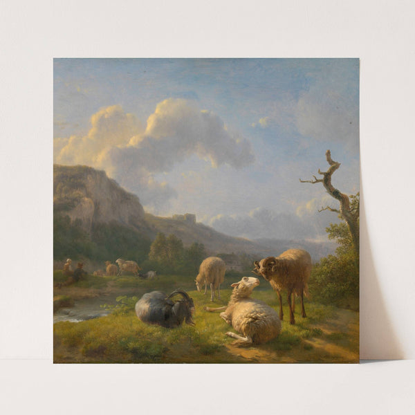 Landscape with Goats and Sheep by Balthasar Paul Ommeganck