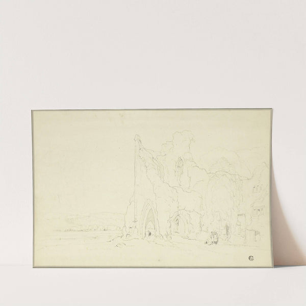 Landscape with Gothic Ruins by Cornelius Varley