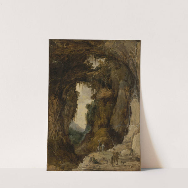 Landscape with Grotto and a Rider (ca. 1616) by Joos de Momper