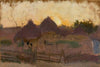 Landscape with haystacks