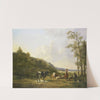 Landscape with Herdsmen and Cattle by Pieter Gerardus van Os