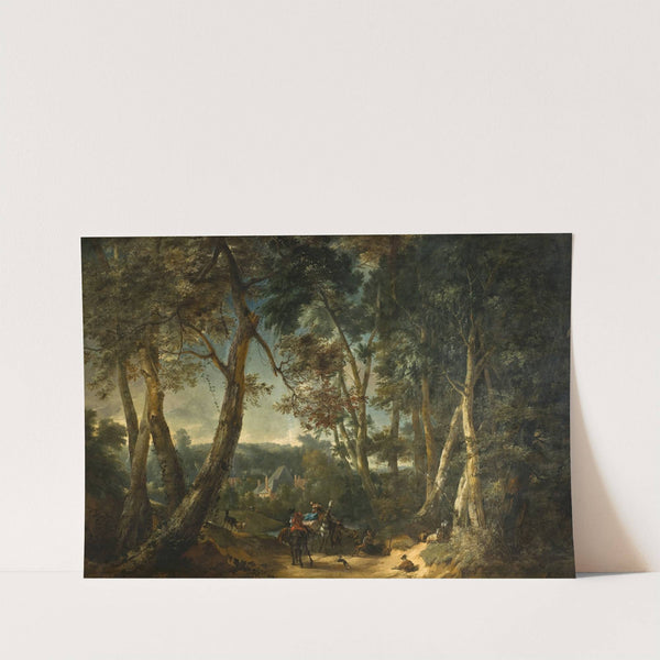 Landscape with High Trees near a Ravine by Philips Augustijn Immenraet