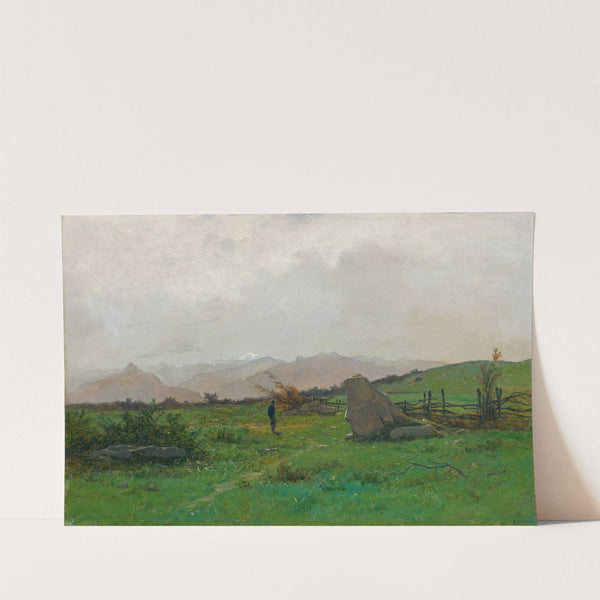 Landscape With Hiker by Gustave Castan