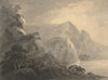 Landscape with Hill, Lake and Figures