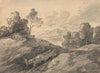 Landscape with Horse and Cart Descending a Hill