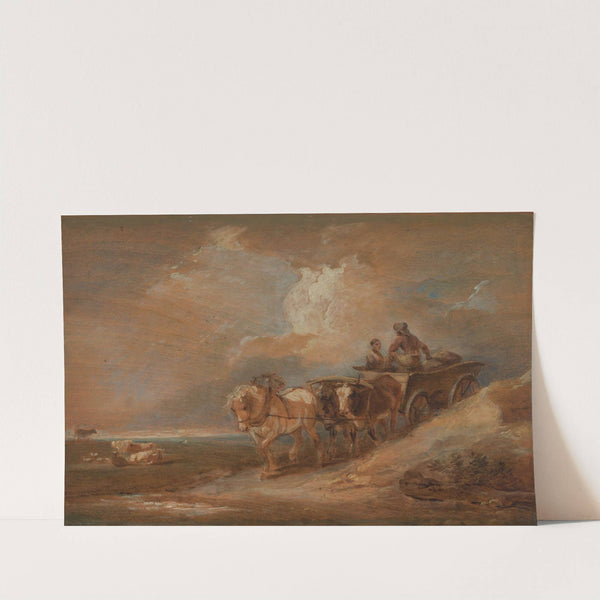 Landscape with Horse and Oxen Cart (1770 to 1780) by Philip James de Loutherbourg