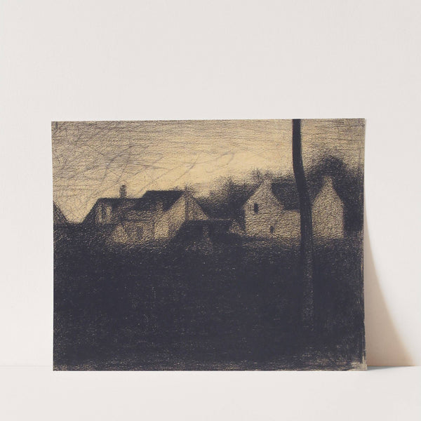 Landscape with Houses (1881–82) by Georges Seurat