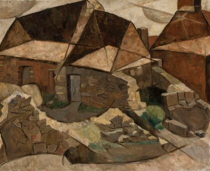 Landscape with houses